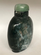 Load image into Gallery viewer, Vintage Well Hollowed Moss Agate Snuff Bottle