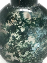 Load image into Gallery viewer, Vintage Well Hollowed Moss Agate Snuff Bottle