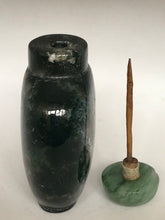 Load image into Gallery viewer, Vintage Well Hollowed Moss Agate Snuff Bottle