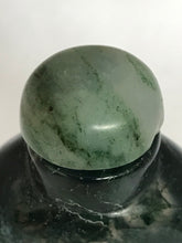 Load image into Gallery viewer, Vintage Well Hollowed Moss Agate Snuff Bottle