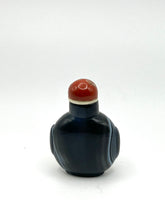 Load image into Gallery viewer, Vintage Black Agate Snuff Bottle with with Eyes