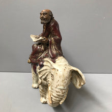 Load image into Gallery viewer, Antique Shiwan Lohan on White Elephant