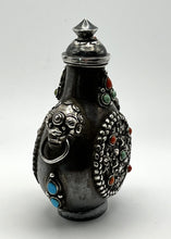 Load image into Gallery viewer, Snuff Bottle: Early 20th Century Silver Snuff Bottle for the Mongolian Market