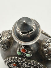 Load image into Gallery viewer, Snuff Bottle: Early 20th Century Silver Snuff Bottle for the Mongolian Market