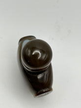 Load image into Gallery viewer, Snuff Bottle: Botswana Banded Agate Snuff Bottle with "Eye"