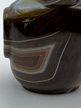 Load image into Gallery viewer, Snuff Bottle: Botswana Banded Agate Snuff Bottle with "Eye"