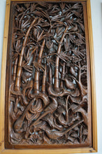 Load image into Gallery viewer, Architectural Artifact: Antique Chinese Carved Panels of Bamboo and Plum Blossoms