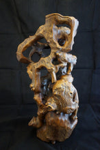 Load image into Gallery viewer, Vintage Root Carving of Monkeys and Peaches