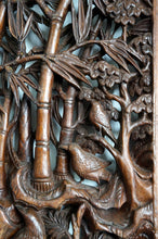 Load image into Gallery viewer, Architectural Artifact: Antique Chinese Carved Panels of Bamboo and Plum Blossoms