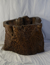 Load image into Gallery viewer, Chinese Enhanced Burl Wood Tree Trunk Container