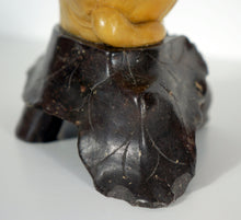 Load image into Gallery viewer, Soapstone Carving: Beautiful Carving of Lotuses on a Vase