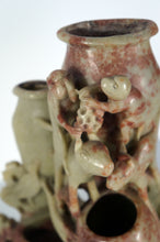 Load image into Gallery viewer, Soapstone Carving: Monkeys and Birds Soapstone Carving