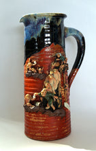 Load image into Gallery viewer, Japanese Ceramics: Sumida Ware of a Tall Pitcher with 13 Monkeys