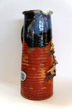 Load image into Gallery viewer, Japanese Ceramics: Sumida Ware of a Tall Pitcher with 13 Monkeys