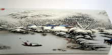 Load image into Gallery viewer, Scholar Object: Painted Porcelain Paper Weight inscripted with Zhusan