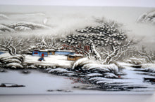 Load image into Gallery viewer, Scholar Object: Painted Porcelain Paper Weight inscripted with Zhusan