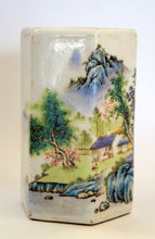 Load image into Gallery viewer, Scholar Object: Painted Porcelain Brushpot