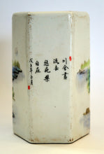 Load image into Gallery viewer, Scholar Object: Painted Porcelain Brushpot