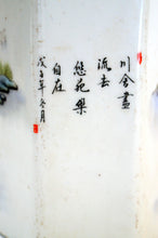Load image into Gallery viewer, Scholar Object: Painted Porcelain Brushpot