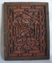 Load image into Gallery viewer, Antique Ming Dynasty Caved Wood Window Panel