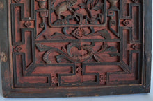 Load image into Gallery viewer, Antique Ming Dynasty Caved Wood Window Panel