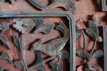 Load image into Gallery viewer, Antique Ming Dynasty Caved Wood Window Panel