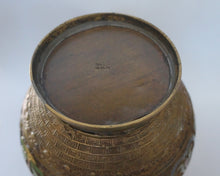 Load image into Gallery viewer, Bronze: A Large Vintage Champleve Vase