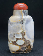 Load image into Gallery viewer, Snuff Bottle: Jasper Puddingstone Snuff Bottle