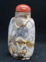 Load image into Gallery viewer, Snuff Bottle: Jasper Puddingstone Snuff Bottle