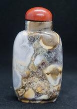 Load image into Gallery viewer, Snuff Bottle: Jasper Puddingstone Snuff Bottle