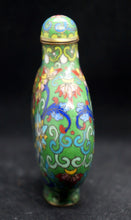 Load image into Gallery viewer, Snuff Bottle Green Cloisonne