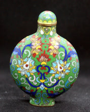 Load image into Gallery viewer, Snuff Bottle Green Cloisonne