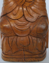 Load image into Gallery viewer, Vintage Bamboo Carving of a Monk identified as the 261st Zen Patriach