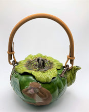 Load image into Gallery viewer, Japanese Ceramics: Painted Porcelain Teapot of the Three Wise Monkeys