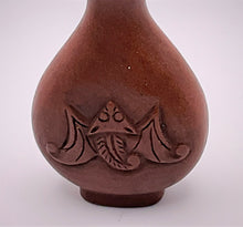 Load image into Gallery viewer, Snuff Bottle: Vintage Gold Stone Snuff Bottle with Bat Carving