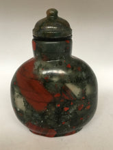 Load image into Gallery viewer, Snuff Bottle: Large Matric Agate Floater Snuff Bottle