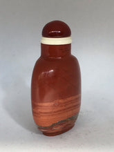 Load image into Gallery viewer, Vintage Blood Red Banded Jasper Snuff Bottle