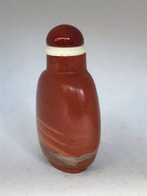 Load image into Gallery viewer, Vintage Blood Red Banded Jasper Snuff Bottle
