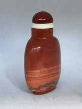 Load image into Gallery viewer, Vintage Blood Red Banded Jasper Snuff Bottle