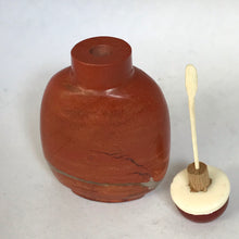 Load image into Gallery viewer, Vintage Blood Red Banded Jasper Snuff Bottle