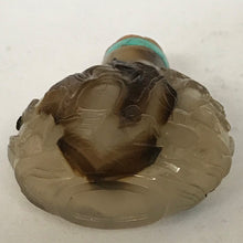 Load image into Gallery viewer, Snuff Bottle: Antique Moss Agate Floater Bottle with Carving