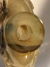 Load image into Gallery viewer, Snuff Bottle: Antique Moss Agate Floater Bottle with Carving