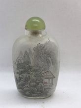 Load image into Gallery viewer, Snuff Bottle: Inside Painted Snuff Bottle with Landscape Painting