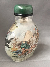 Load image into Gallery viewer, Inside Painted Snuff Bottle with Fighting Cavalary from the Romance of the Three Kingdoms