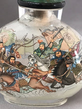 Load image into Gallery viewer, Inside Painted Snuff Bottle with Fighting Cavalary from the Romance of the Three Kingdoms