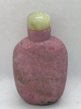 Load image into Gallery viewer, Vintage Pink Rhodonite Snuff Bottle