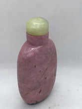 Load image into Gallery viewer, Vintage Pink Rhodonite Snuff Bottle