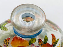 Load image into Gallery viewer, Snuff bottle: Clear Glass Bottle with Painted Enamel Flowers and Yongzheng Mark