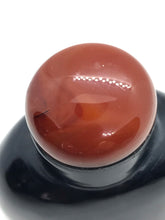 Load image into Gallery viewer, Snuff Bottle: Vintage Black Chalcedony Bottle with Eye