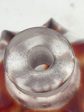 Load image into Gallery viewer, Snuff Bottle: Segmented Glass Bottle with Red Glass Overlay